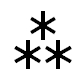 Symbole 3etoiles