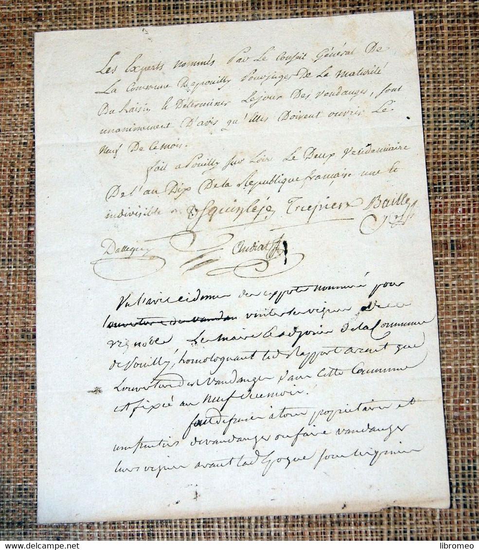 Vendanges pouilly 1800